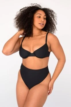 Monroe Bottom - Black -SunKissed Swim Store SKATIE BlackRe stockCURVE 249