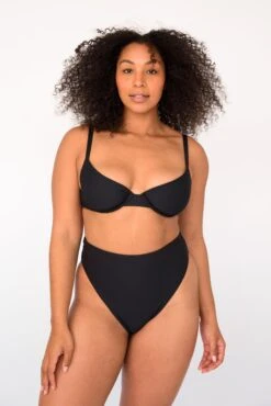 Monroe Bottom - Black -SunKissed Swim Store SKATIE BlackRe stockCURVE 250