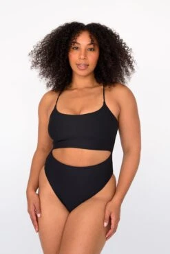 Madison One Piece - Black 14 Madison One Piece - Black -SunKissed Swim Store SKATIE BlackRe stockCURVE 36