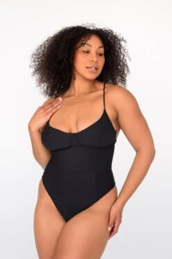 Rachel One Piece - Black 19 Rachel One Piece - Black -SunKissed Swim Store SKATIE BlackRe stockCURVE 53