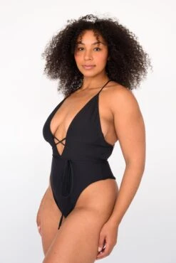 Lynn One Piece - Black 21 Lynn One Piece - Black -SunKissed Swim Store SKATIE BlackRe stockCURVE 76
