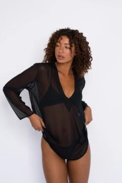 Lily Tunic Chiffon - Black -SunKissed Swim Store SKATIE Blackrestock 41