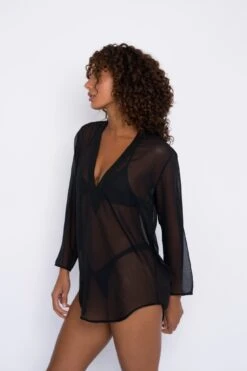 Lily Tunic Chiffon - Black -SunKissed Swim Store SKATIE Blackrestock 42