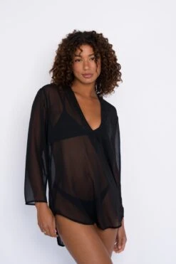 Lily Tunic Chiffon - Black -SunKissed Swim Store SKATIE Blackrestock 44