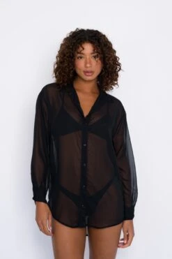 Lily Tunic Chiffon - Black -SunKissed Swim Store SKATIE Blackrestock 46