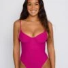 Rachel One Piece - Fuchsia -SunKissed Swim Store SKATIE Fuschia 2 pp