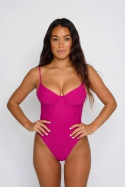 Rachel One Piece - Fuchsia -SunKissed Swim Store SKATIE Fuschia pp Edit