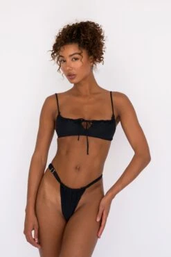Bobbi Bottom Thick Band - Black -SunKissed Swim Store SKATIE black 153